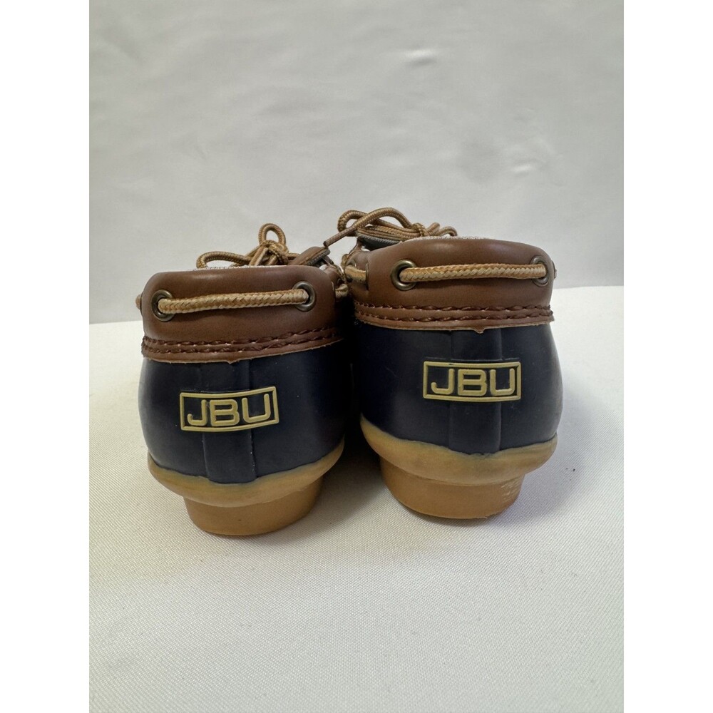 JBU by Jambu Gwen Weather Ready Duck Slip-On Rain Shoes Navy Brown Women’s  Sz 7 - Picture 6 of 13